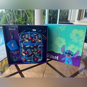 DISNEY STITCH Crossbody Bag Tech Pouch 2Piece Gift Set /8”/